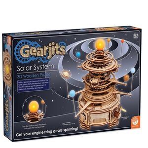 *NIB* MindWare Gearjits: Solar System – Wooden 3D Building Puzzle for Teens
